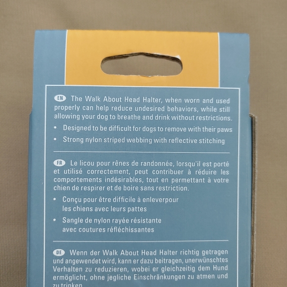 NEW Kurgo Walk About Head Halter for Dogs Size Medium Striped - Picture 10 of 12